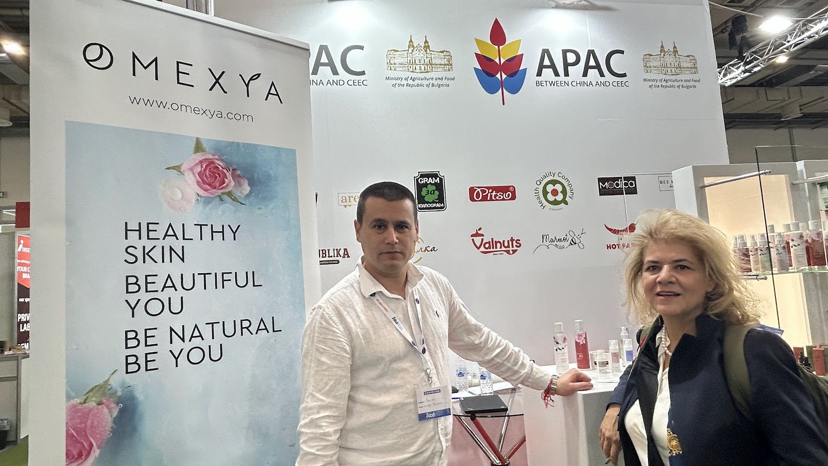 OMEXYA presentation at the FOOD EXPO 2025 stand in Athens.